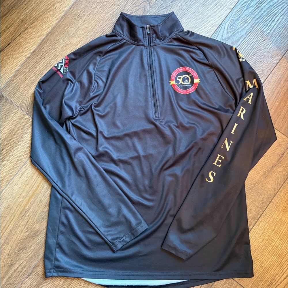 Marine Corps Marathon Quarter Zip, Size Medium (Unisex)